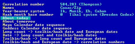 Mayan Calendrics