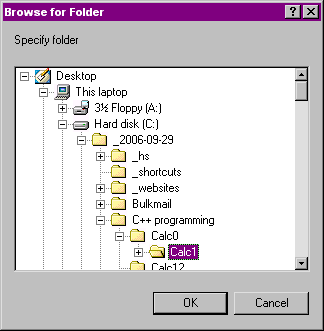 Folder selection 2