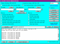 Converts dates in various Western calendars, does date arithmetic, and supports a date-processing language.