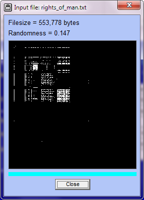 Randomness report for file