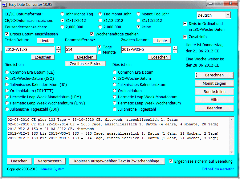 Easy Date Converter screenshot