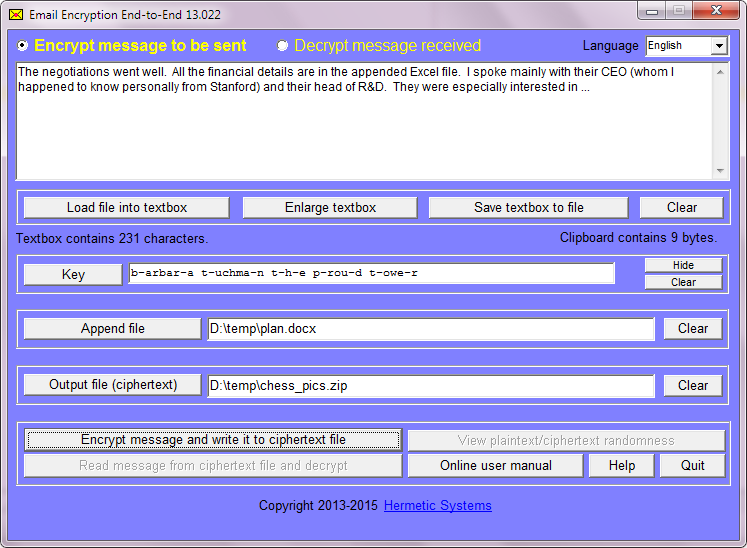 Screenshot encrypting with EEE