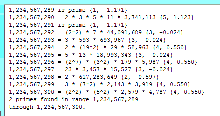 With 'Show number of prime factors'