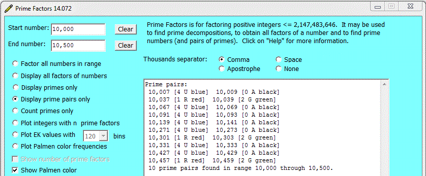 Palmen colors of prime pairs 10,000 to 10,700