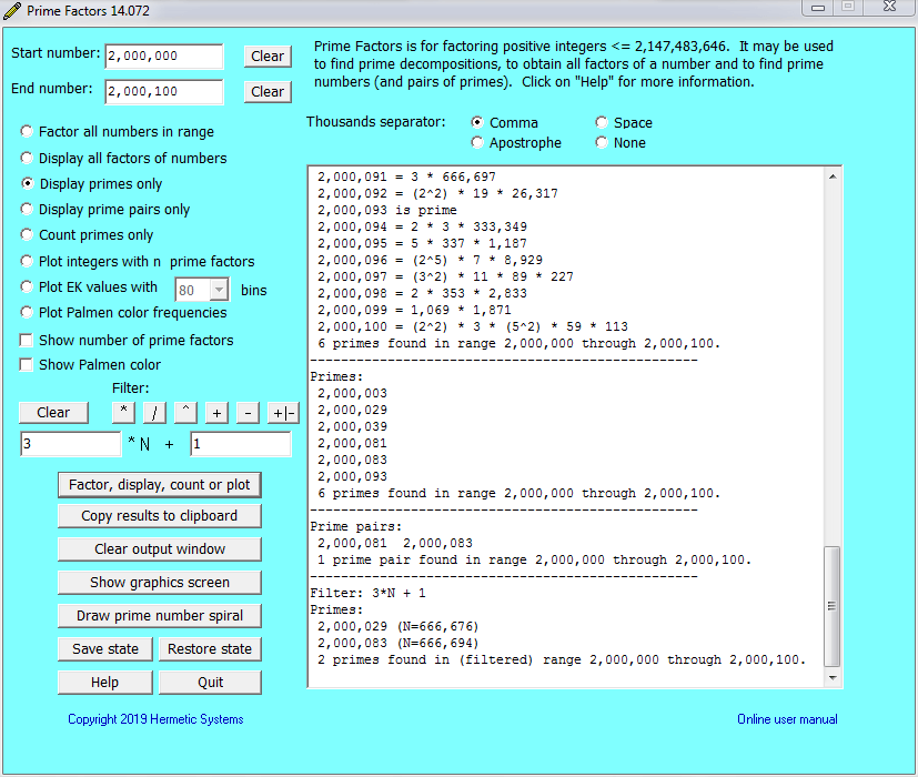 Prime Factors screenshot