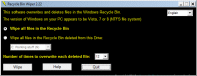 Overwrites files in the Recycle Bin so the data cannot be recovered.